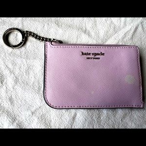 Kate spade zipper coin purse keychain.